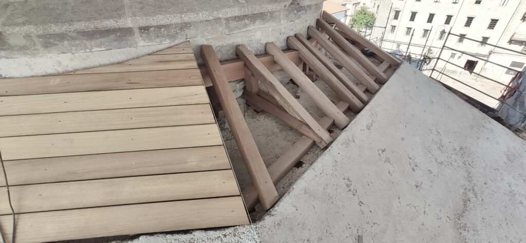 Arrokabe Arquitectos RESTAURACIÓN DE LA CUBIERTA DE LA CAPILLA DE LA COMUNIÓN 10